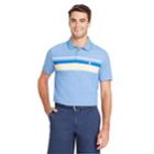Men's Izod Sportflex Classic-fit Engineer-striped Stretch Performance Polo, Size: Large, Med Yellow