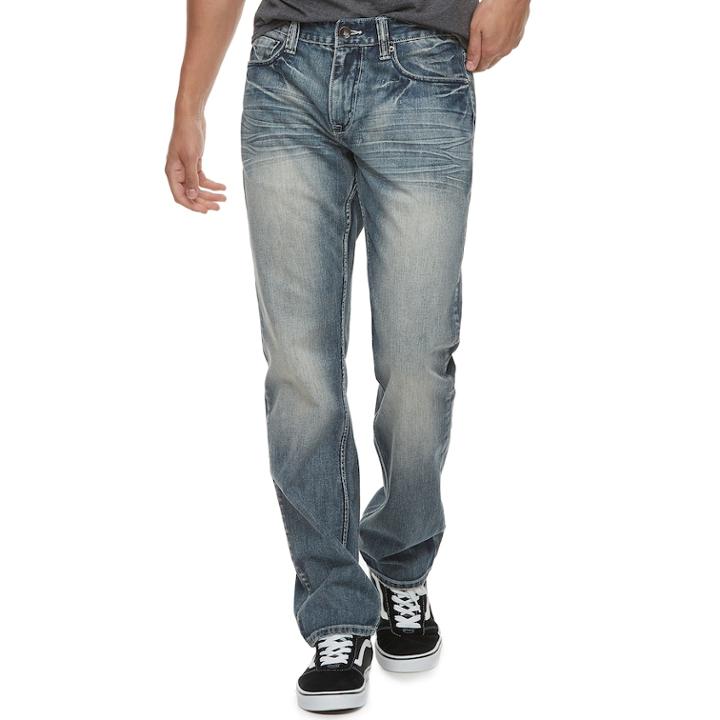 Men's Urban Pipeline&reg; Relaxed Straight-leg Medium Wash Jeans, Size: 38x30, Dark Blue