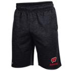 Men's Under Armour Wisconsin Badgers Tech Shorts, Size: Xl, Black
