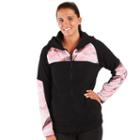 Women's Huntworth Hooded Colorblock Fleece Hiking Jacket, Size: Small, Black