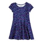 Girls 4-10 Jumping Beans&reg; Printed Dress, Size: 10, Blue