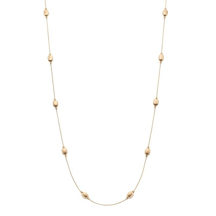 Napier Long Beaded Station Necklace, Women's, Gold