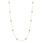 Napier Long Beaded Station Necklace, Women's, Gold