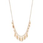 Gold Tone Multi Drop Necklace, Women's