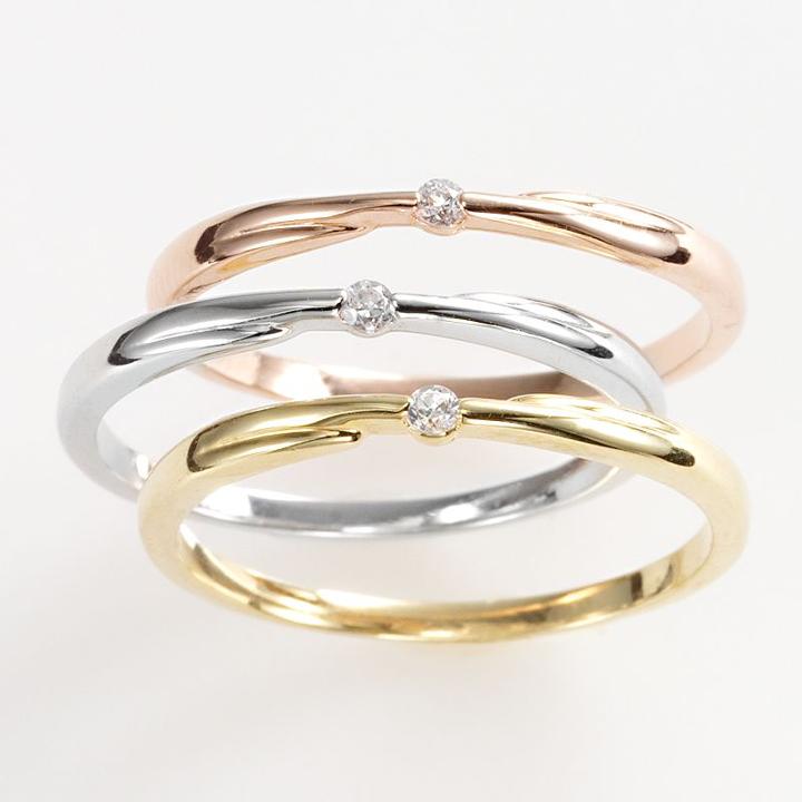 Tri-tone Simulated Crystal Stack Ring Set, Women's, Size: 6, Pink