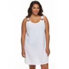 Plus Size Apt. 9&reg; O-ring Crinkle Cover-up, Women's, Size: 1xl, White