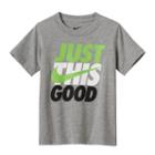 Boys 4-7 Nike Just This Good Tee, Boy's, Size: 5, Grey Other