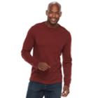 Men's Croft & Barrow&reg; Classic-fit Easy-care Crewneck Tee, Size: Xl, Dark Red