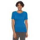 Women's Dana Buchman Pointelle High-low Sweater, Size: Xl, Med Blue
