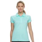 Women's Fila Sport&reg; Space-dye Short Sleeve Golf Polo, Size: Large, Brt Blue