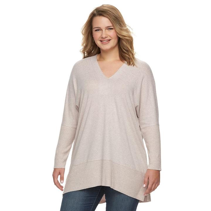 Juniors' Plus Size Miss Chievous Dolman High-low Tunic, Girl's, Size: 2xl, Dark Pink