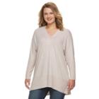Juniors' Plus Size Miss Chievous Dolman High-low Tunic, Girl's, Size: 2xl, Dark Pink