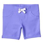 Girls 4-10 Jumping Beans&reg; Rolled Cuffs Solid Jegging Shorts, Girl's, Size: 8, Blue (navy)