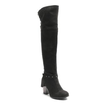Kisses By 2 Lips Too Too Lunar Women's Over-the-knee Boots, Girl's, Size: Medium (10), Black