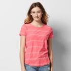 Women's Sonoma Goods For Life&trade; Essential Print Tee, Size: Xl, Med Pink