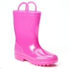 Sparkle Jelly Rain Boots - Girls, Girl's, Size: M(12/13), Med Pink