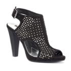 Jennifer Lopez Women's Caged Slingback High Heels, Size: 8, Black