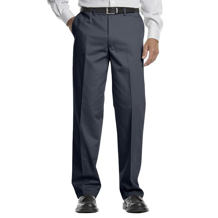 Men's Lee Stain-resist Casual Relaxed-fit Flat-front Pants, Size: 34x34, Blue