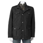 Men's Towne Quilted Field Coat, Size: Medium, Black