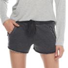 Juniors' So&reg; Raw-edge Shortie Short, Teens, Size: Xs, Black