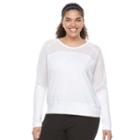 Plus Size Soybu Suzette Dolman Raglan Yoga Top, Women's, Size: 3xl, White