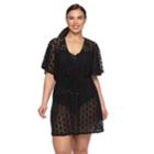 Plus Size Apt. 9&reg; Crochet Surplice Cover-up, Women's, Size: 2xl, Oxford