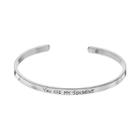 Love This Life You Are My Sunshine Cuff Bracelet, Women's, Grey