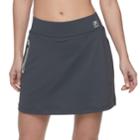 Women's Fila Sport&reg; Side Zipper Knit Skort, Size: Small, Grey