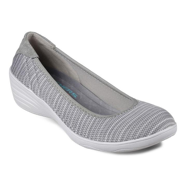 Skechers Kiss Secret Women's Casual Wedges, Size: 8, Med Grey