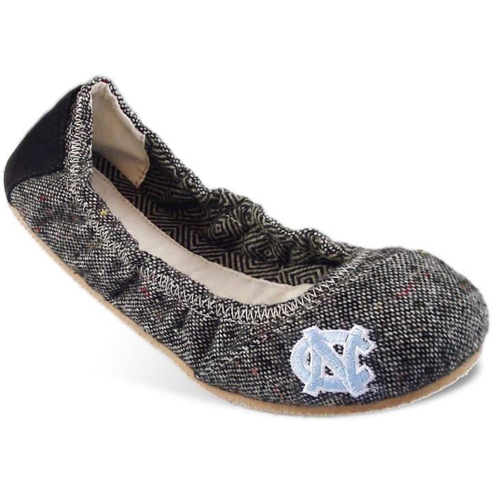 Campus Cruzerz Bimini North Carolina Tar Heels Women's Slip-on Flats, Size: 8, Grey