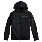 Boys 8-20 Urban Pipeline&reg; Military Sherpa Hoodie, Size: Large, Black