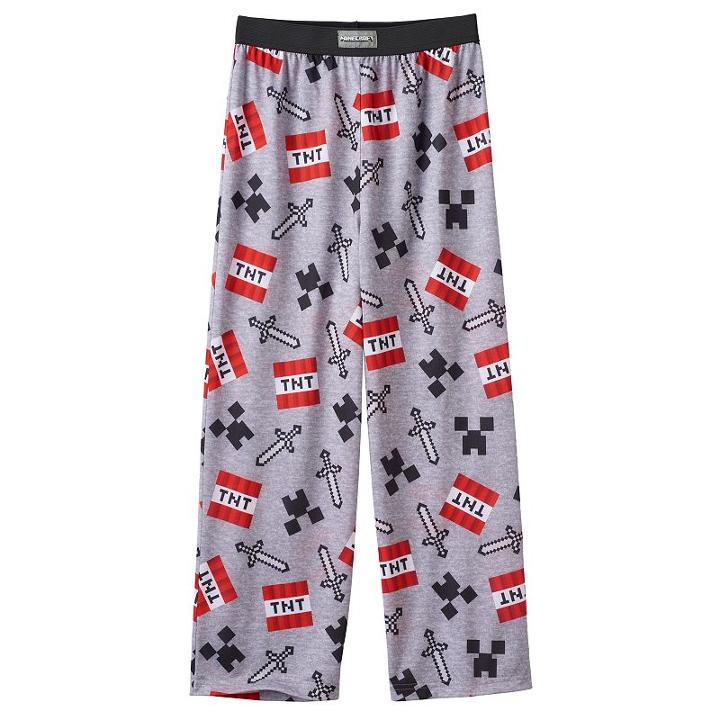Boys 8-20 Minecraft Lounge Pants, Boy's, Size: 10-12, Multicolor