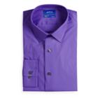 Men's Apt. 9&reg; Slim-fit Flex Collar Dress Shirt, Size: 15.5-34/35, Med Purple