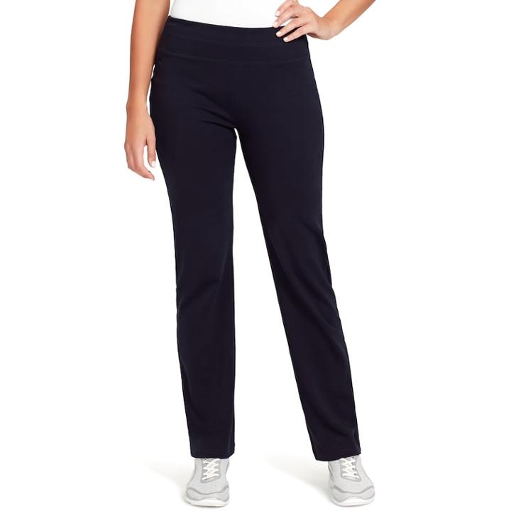Women's Gloria Vanderbilt Slim Bootcut Sweatpants, Size: Large, Blue