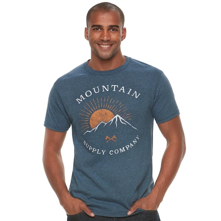 Men's Sonoma Goods For Life&trade; Outdoor Graphic Tee, Size: Xl, Red Overfl