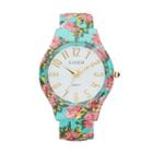 Studio Time Women's Floral Cuff Watch, Size: Large, Multicolor