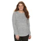 Juniors' Plus Size So&reg; Scoopneck Sweater, Teens, Size: 2xl, Med Grey
