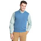 Men's Izod Premium Essentials Classic-fit Wool-blend Sweater Vest, Size: Large, Blue