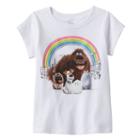 Girls 4-6x The Secret Life Of Pets Rainbow Graphic Tee, Girl's, Size: 6, White