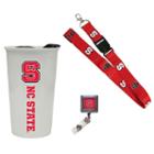 North Carolina State Wolfpack Badge Holder, Lanyard & Tumbler Job Pack, Adult Unisex, Multicolor