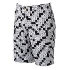 Men's Loudmouth Golfword Puzzle Golf Shorts, Size: 36, Black