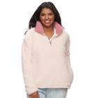 Juniors' Plus Size So&reg; Perfectly Soft Sherpa Sweatshirt, Teens, Size: 2xl, Lt Orange