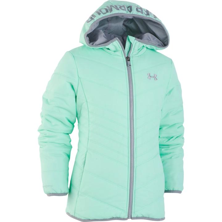 Girls 4-20 Under Armour Prime Puffer Jacket, Size: 18-20, Lt Green