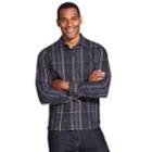 Men's Van Heusen Never Tuck Slim-fit Button-down Shirt, Size: Medium, Black