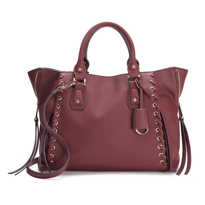 Jennifer Lopez Cheryl Whipstitch Tote, Women's, Dark Red