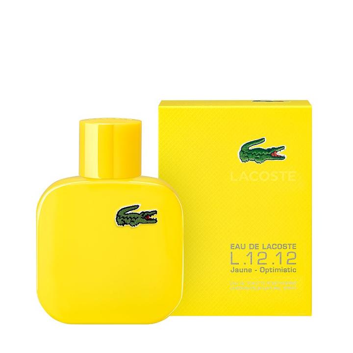 Lacoste Eau De Lacoste L.12.12 Jaune Yellow Men's Cologne - Eau De Toilette, Multicolor