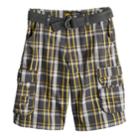 Boys 8-20 Lee Twill Cargo Shorts, Size: 8, Gray Kendall Plaid