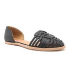 Qupid Sting Women's Huarache Sandals, Girl's, Size: 6, Black