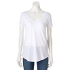 Women's Sonoma Goods For Life&trade; Essential V-neck Tee, Size: Medium, White