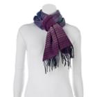 Softer Than Cashmere? Ombre Zigzag Oblong Scarf, Women's, Purple